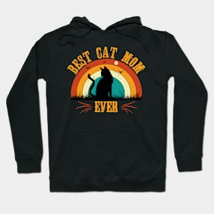 Retro Best Cat Mom EVER Hoodie